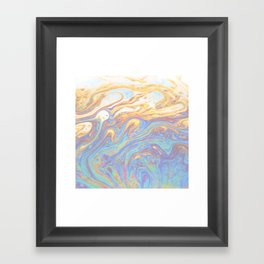 Marble Swirl Framed Art Print