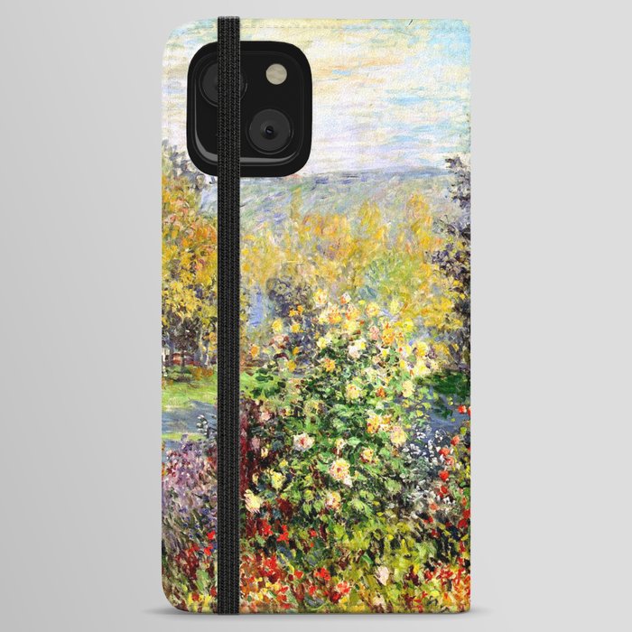 Claude Monet : A Corner of the Garden at Montgeron iPhone Wallet Case