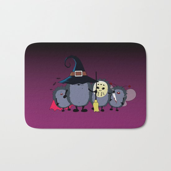 Halloween party crew Bath Mat