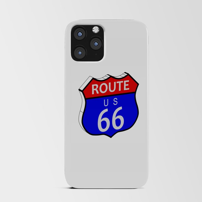 Route 66 Highway Sign iPhone Card Case