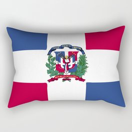 Dominican Republic flag emblem Rectangular Pillow