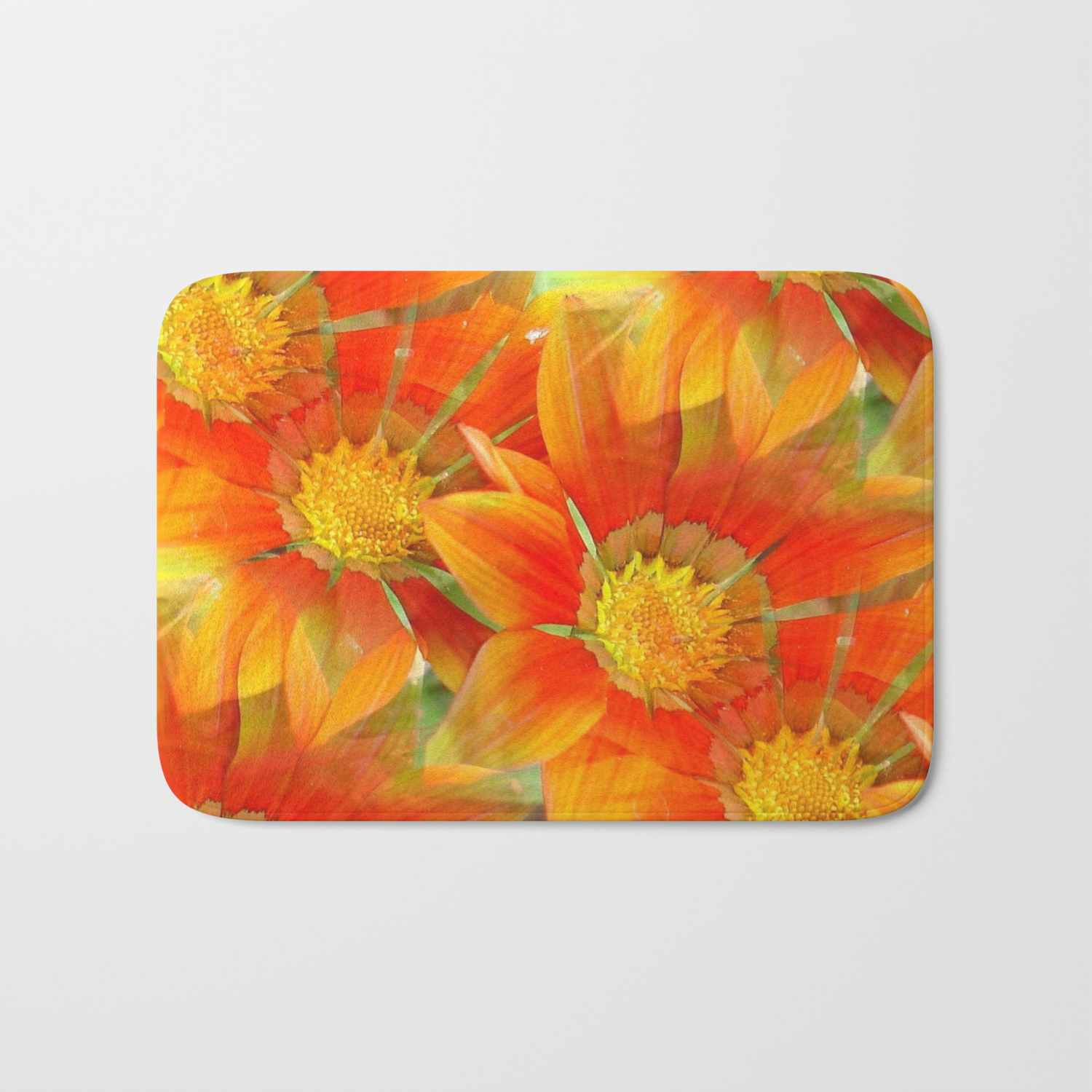 flower bath mat