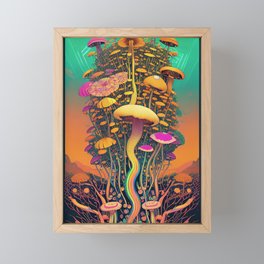 Mycelium Kingdom Framed Mini Art Print