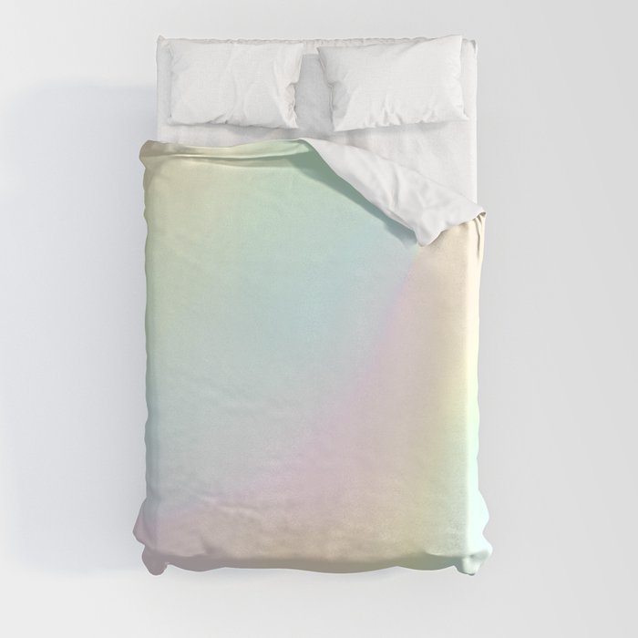 Pale Pastel Abstract Design Duvet Cover