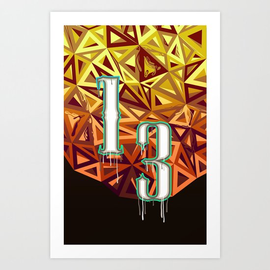 13 Art Print
