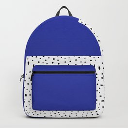 Navy Blue + Preppy Polka Dots Backpack