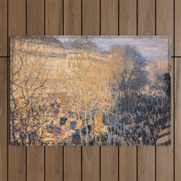 Claude Monet - Boulevard des Capucines in Paris Outdoor Rug