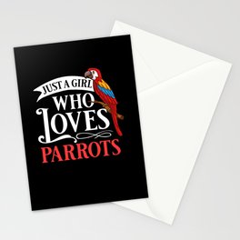 Parrot Bird Quaker African Gray Macaw Cage Stationery Card