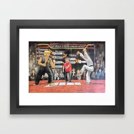 Sweep The Leg - Chalk piece Framed Art Print