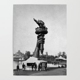 Lady Liberty's Hand and Torch - Centennial Exhibition in Philadelphia - 1876 Poster