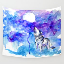 Wolf Song Wall Tapestry