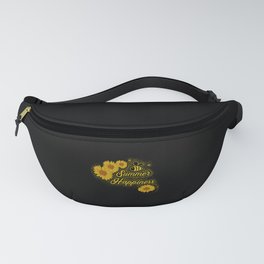 Summer Happiness Bee Sunflower Fanny Pack
