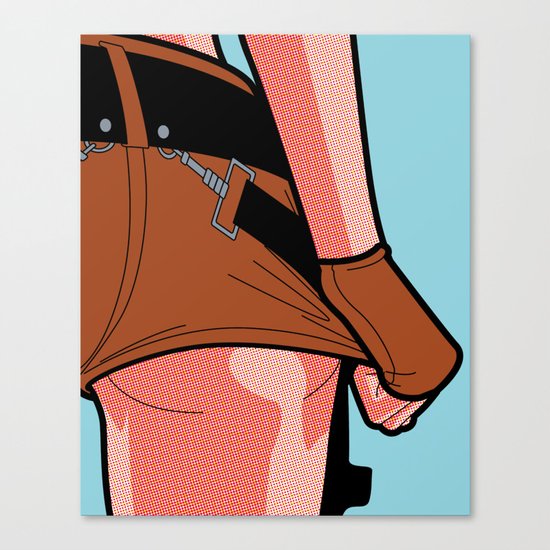 The Secret life of Heroes - Lara Canvas Print
