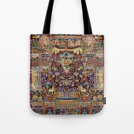 Ornate Antique Persian Kashmar Tote Bag