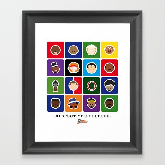 Respect Your Elders Framed Art Print