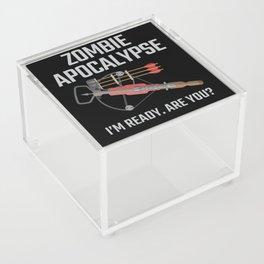 Crossbow Zombie Apocalypse Archery Acrylic Box