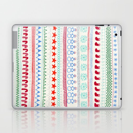 Christmas Doodles Laptop & iPad Skin