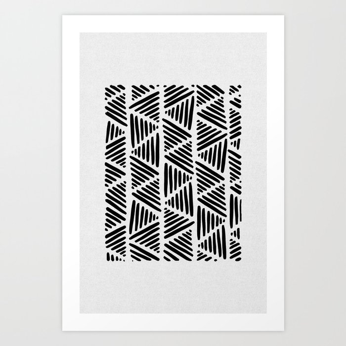 Black and White Abstract I Art Print