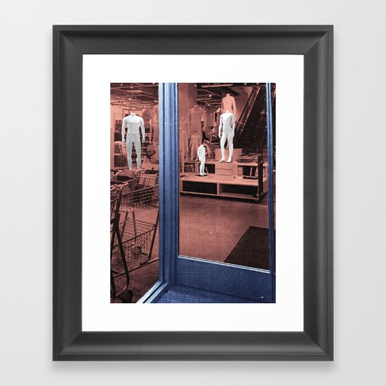 Headless Consumerism Framed Art Print