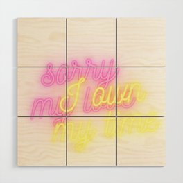 soory my love  Wood Wall Art