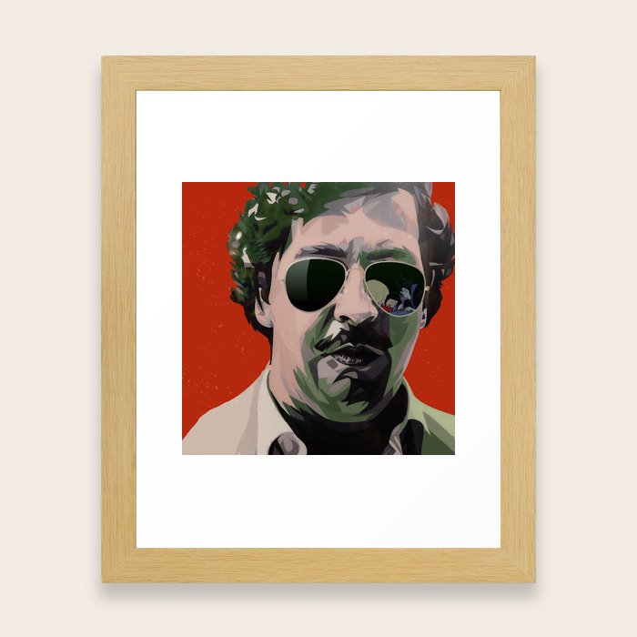 Pablo Escobar Framed Art Print By Designedbyos Society6 Pablo Escobar Framed Art Print