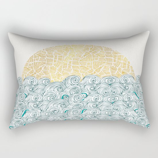Sunny Tribal Seas Rectangular Pillow