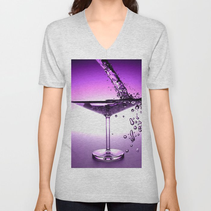 Martini V Neck T Shirt