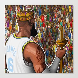 The King Stands Alone Canvas Print