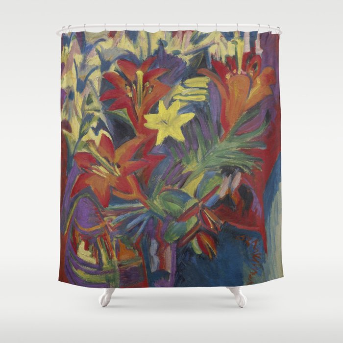 Still Life with Lilies Shower Curtain