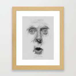 Surprised by fear Framed Art Print