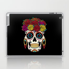 Halloween Flower Sugar Skull Muertos Day Of Dead Laptop Skin