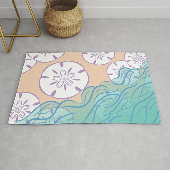 Beach rug for top sand