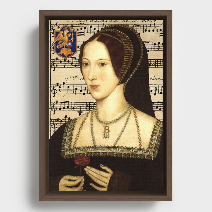 Musical Queen Anne Boleyn Framed Canvas