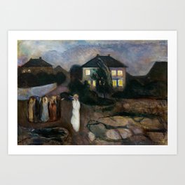 Edvard Munch - The Storm Art Print