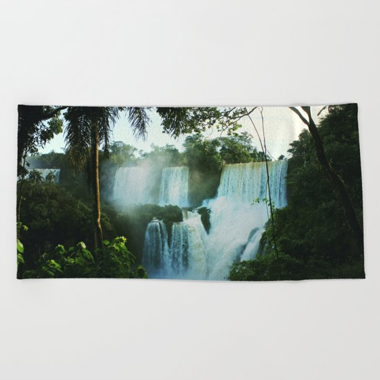Wonderful Waterfall Beach Towel
