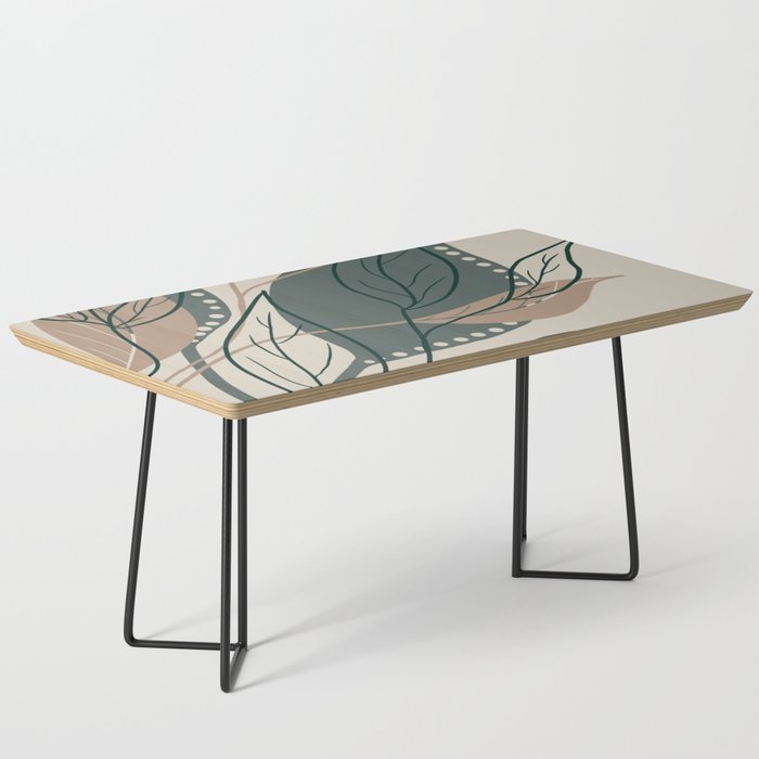 Modern abstract leaf green  Coffee Table