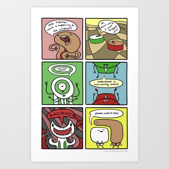 Antics #245 - do not do them Art Print