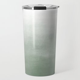 Ombre Paint Color Wash (sage green/white) Travel Mug
