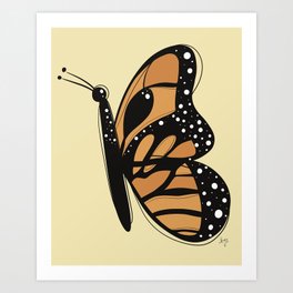monarch profile Art Print