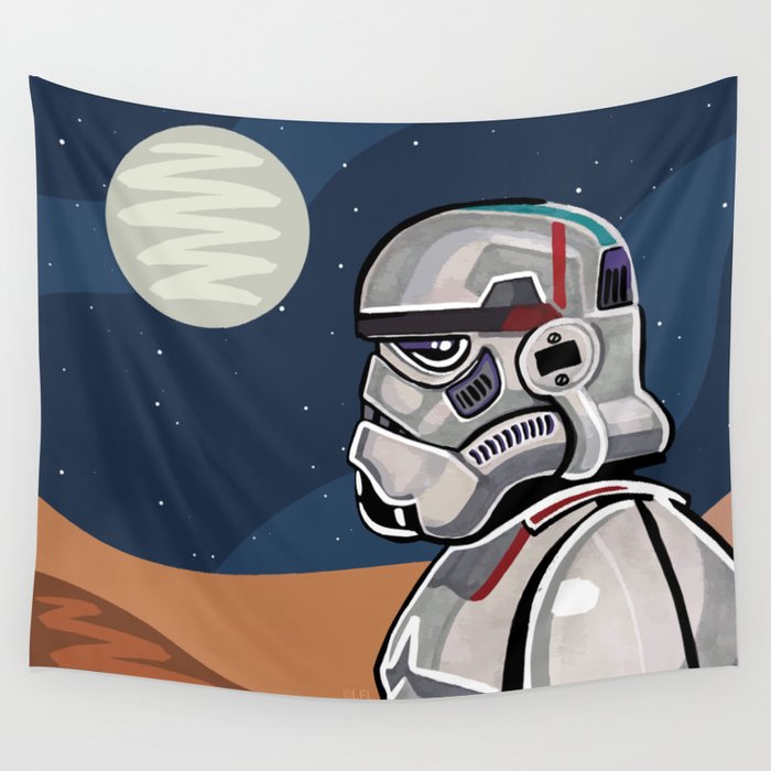 "Stormtrooper" by DomoINK Wall Tapestry