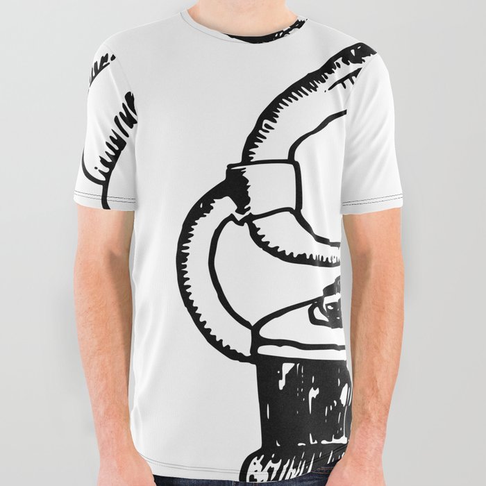 Gramophone All Over Graphic Tee