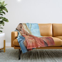 Virgin Mary Vintage Throw Blanket | Holy, Catholic, Virgin, Religious, Church, Vintage, Mothermary, Painting, Religion, Mary 