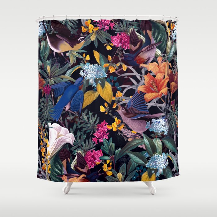 The Land of Birds  Shower Curtain