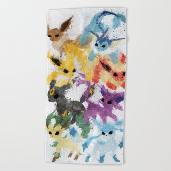 Eeveelutions Beach Towel