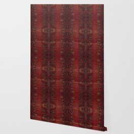 Red Python Snakeskin pattern Wallpaper