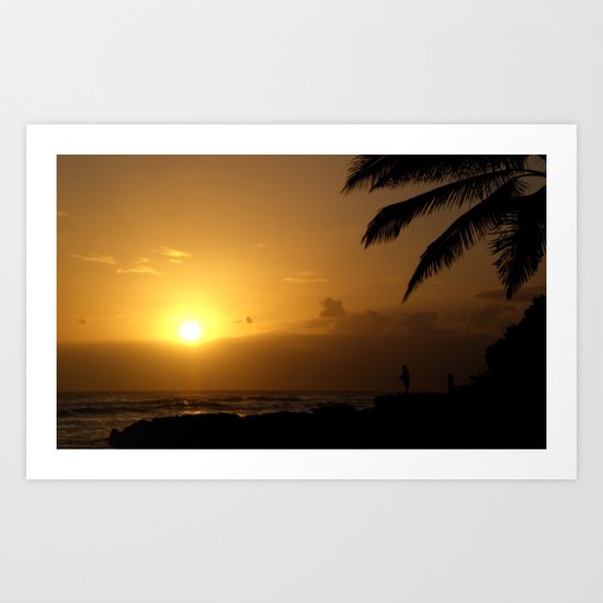 hawaii Sunset Series B Art Print