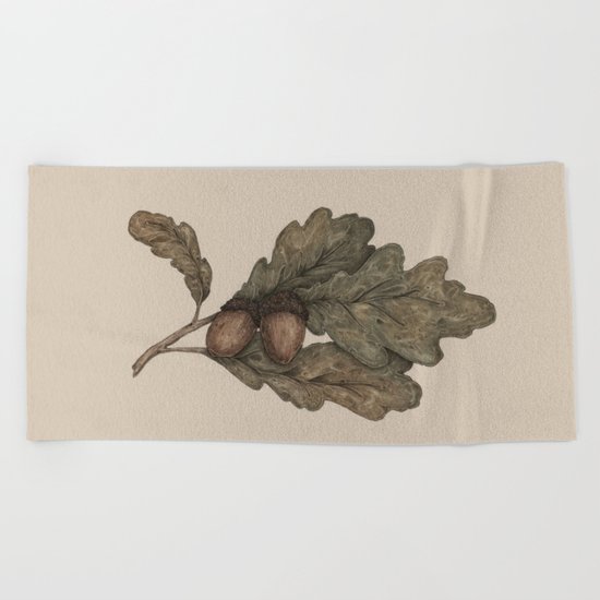 Acorns Beach Towel