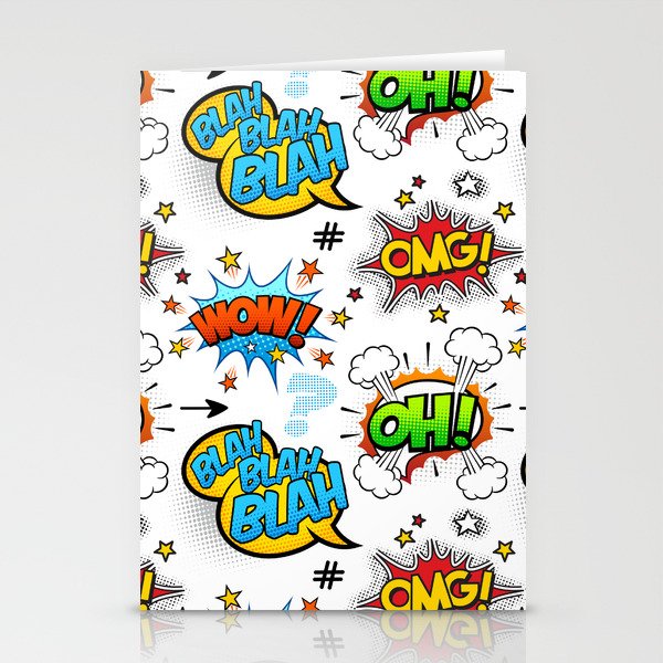 Oh OMG Wow Blah Stationery Cards