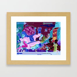 Princess Planet Boss Battle 10 - Skullossus Framed Art Print