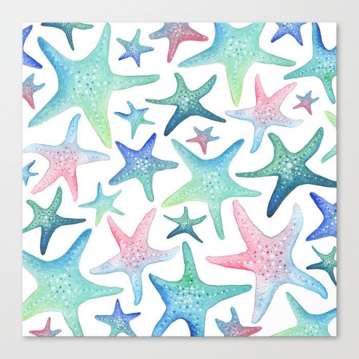 Starfish Pattern Canvas Print